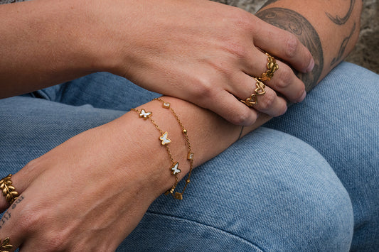 Pearl Butterfly Bracelet